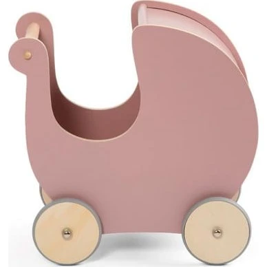 Sebra Dukkevogn i træ - Blossom Pink