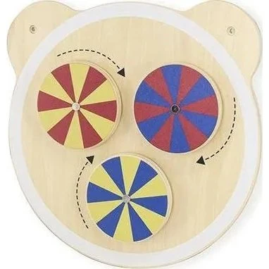 Montessori Aktivitetstavle Bamsehoved - Farvehjul, fra 18 mdr