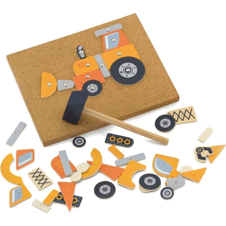 VIGA Hammermosaiksæt Køretøjer – 3+ år