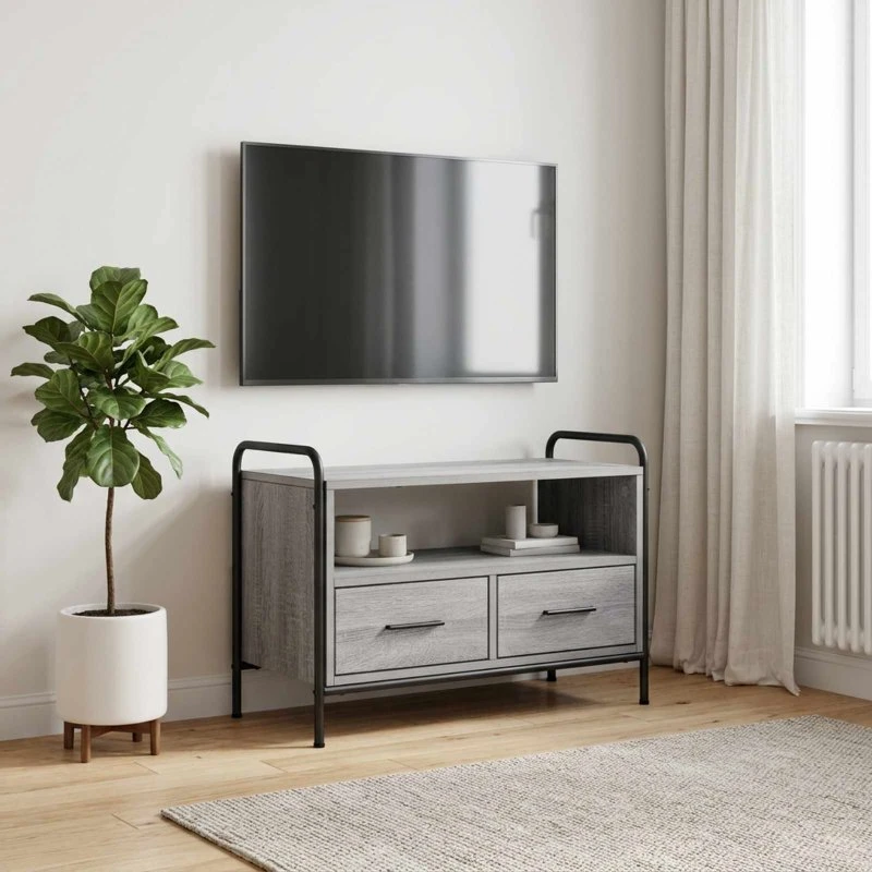 vidaXL TV-skab 67,5 x 33 x 50 cm Grå Sonoma