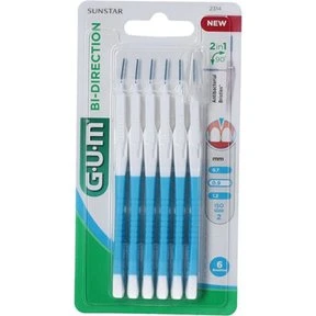 GUM Bi-Direction mellemrumsbørster 0,9 mm (6 stk)