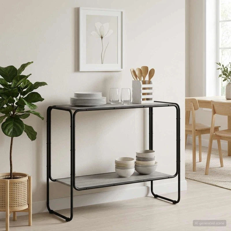 vidaXL Sideboard Grå Sonoma 93,5 x 38 x 75 cm