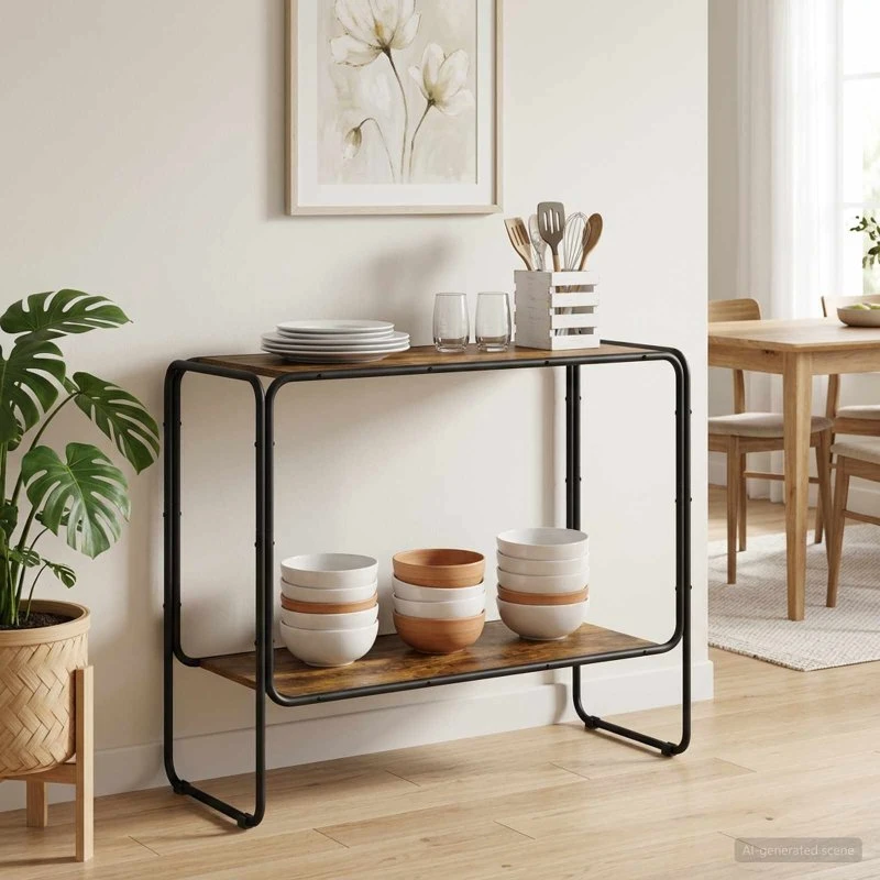 vidaXL Sideboard Røget Eg 93,5 x 38 x 75 cm