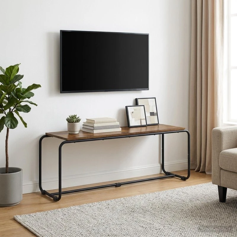 vidaXL TV-bord i røget eg, 113,5 x 35,5 x 42 cm