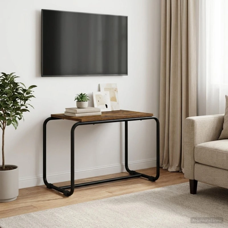 vidaXL TV-bord i røget eg, 60 x 35,5 x 42 cm