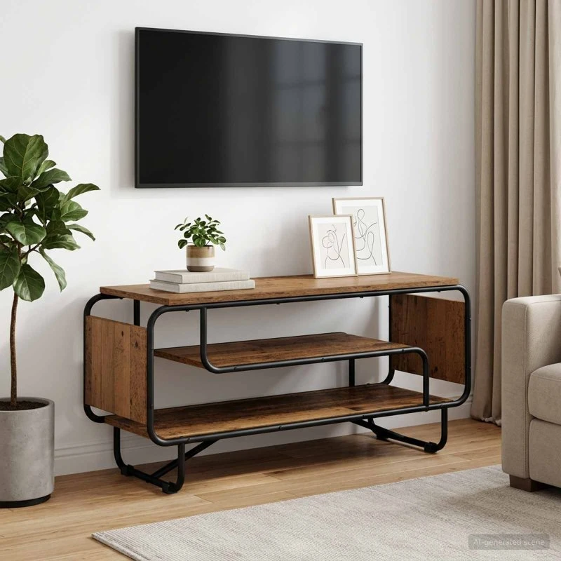 vidaXL TV-bord i gammelt træ, 98 x 36 x 45 cm