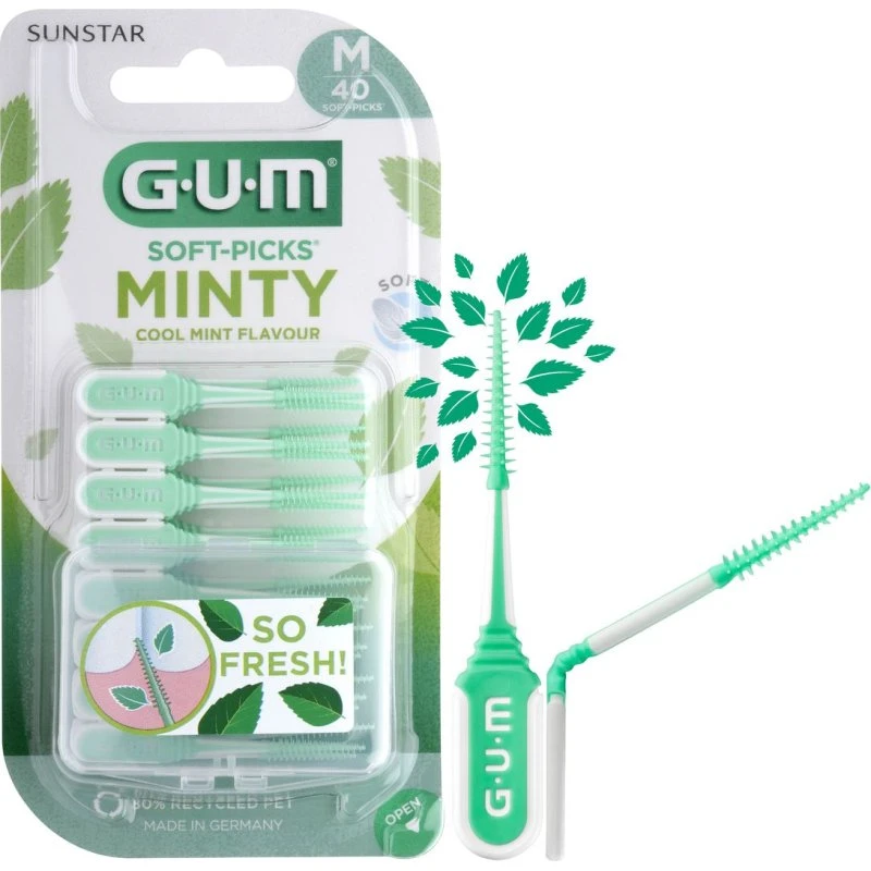 GUM Soft-Picks Mint Medium 80 stk