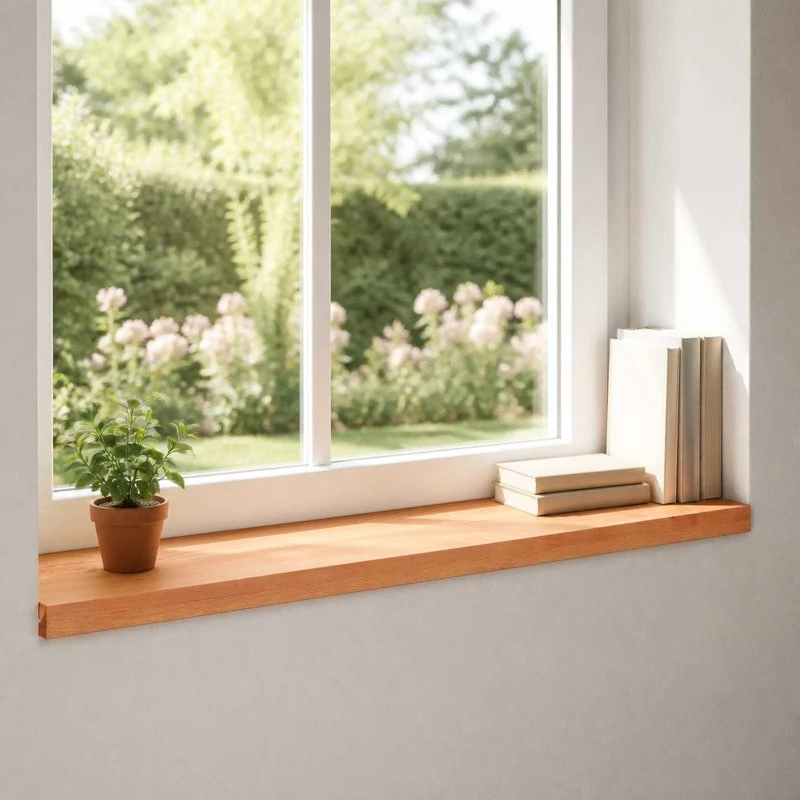 vidaXL Vindueskarme 2 stk. Lakeret Bøg 100 x 30 x 2 cm