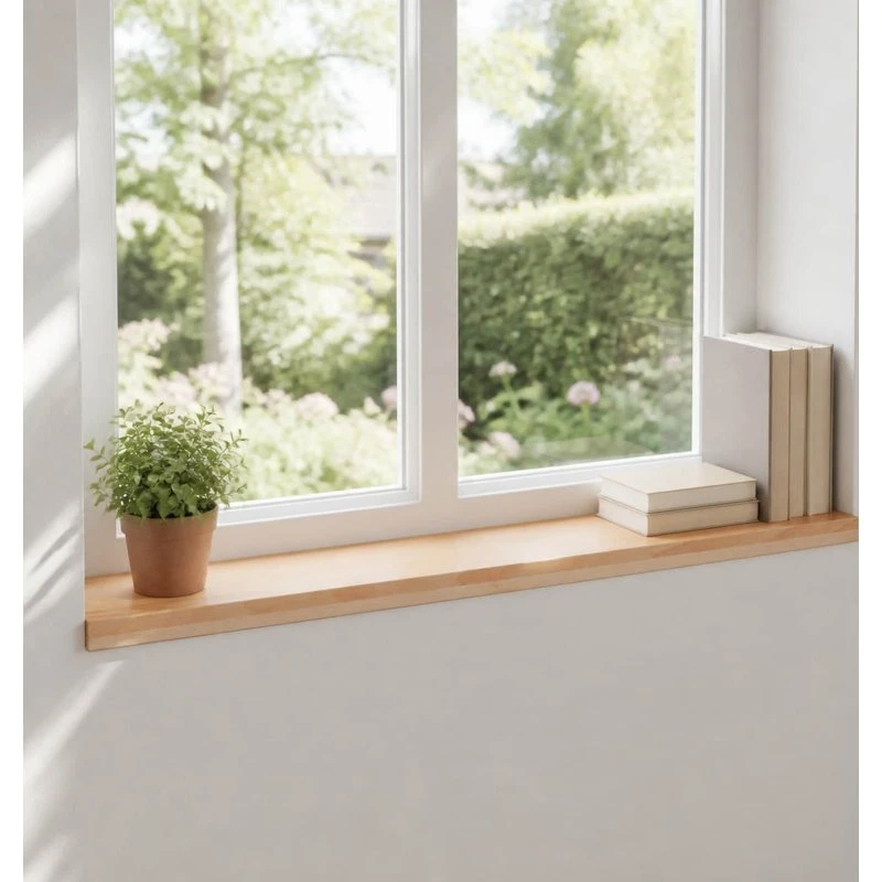 vidaXL Vindueskarme 2 stk. i massiv bøg, 70 x 20 x 2 cm
