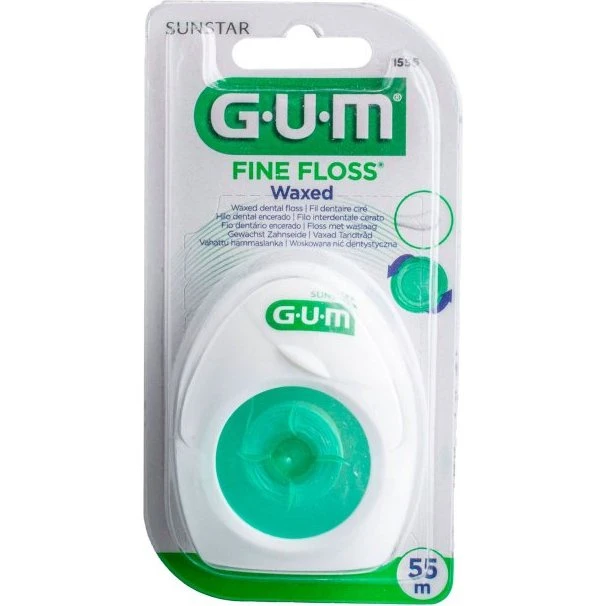GUM Fine Floss vokset tandtråd 55 m