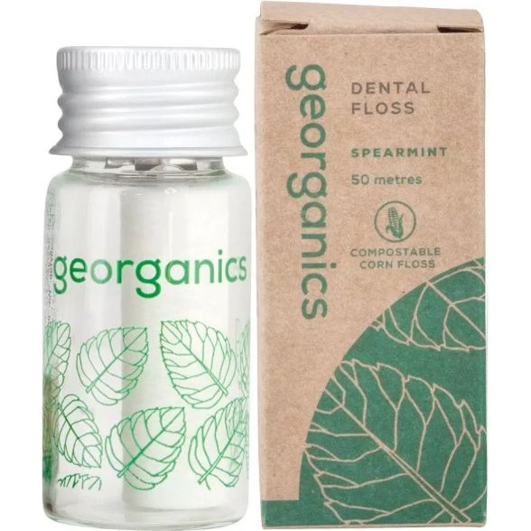 Georganics Bionylon Tandtråd Refills Spearmint 2 x 50 m