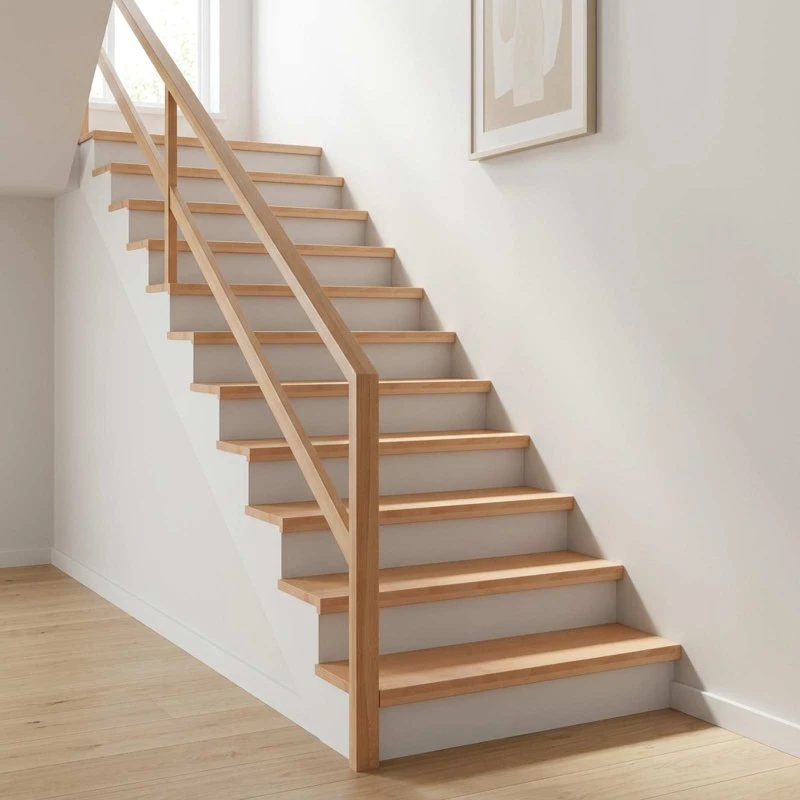 vidaXL Trappetrin 2 stk. 100 x 30 x 2 cm i massiv bøg, natur