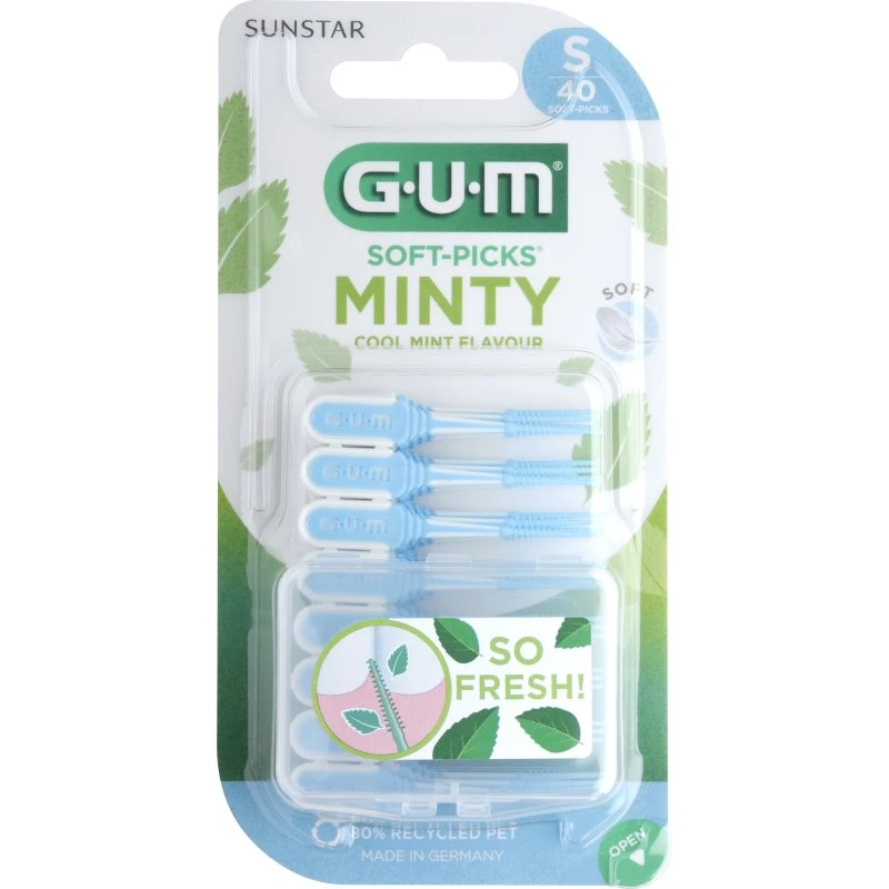 GUM Soft-Picks Minty M (Medium) – 40 stk