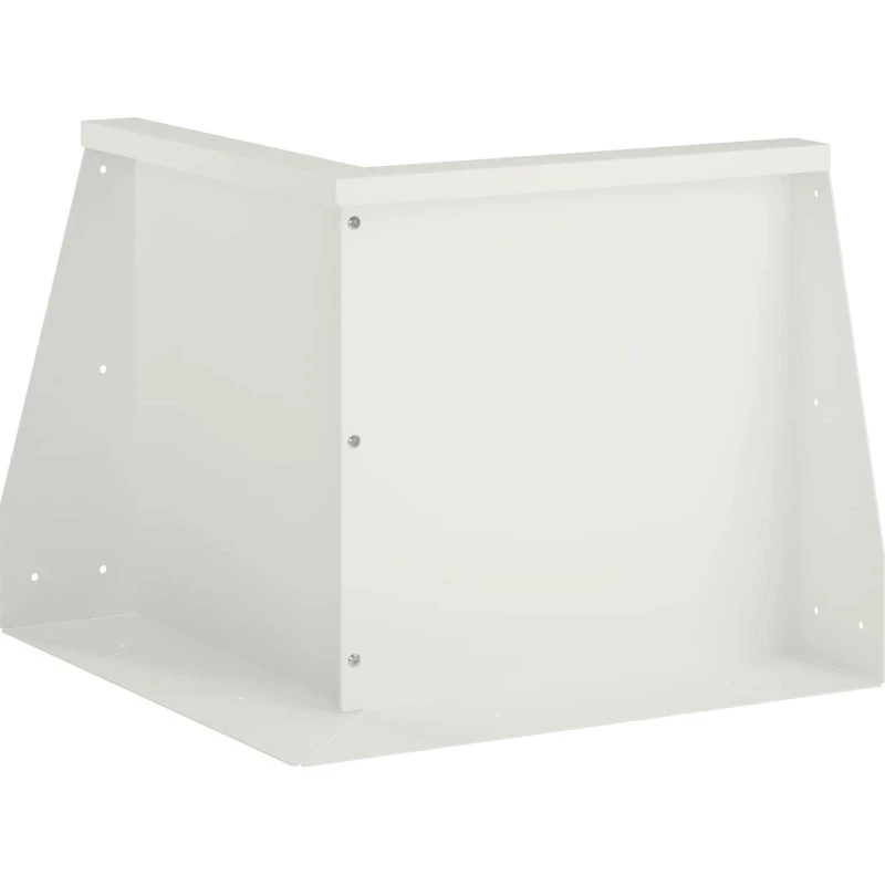Støttemur i stål 50 x 50 x 50 cm - Hvid til bedkanter