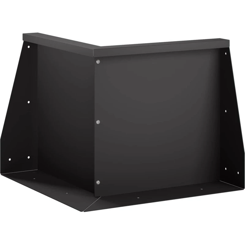 Støttemur i stål 50 x 50 x 40 cm sort til bedkanter