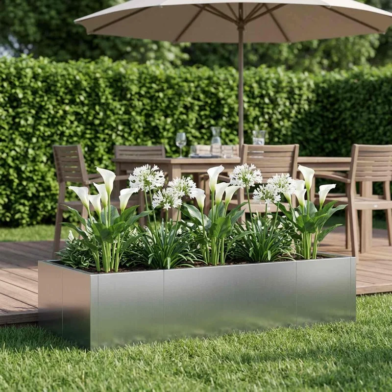vidaXL Støttemur 6 stk. 200 x 100 x 30 cm i galvaniseret stål