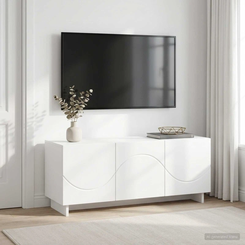vidaXL TV-bord 90 x 34,5 x 40 cm - Hvid