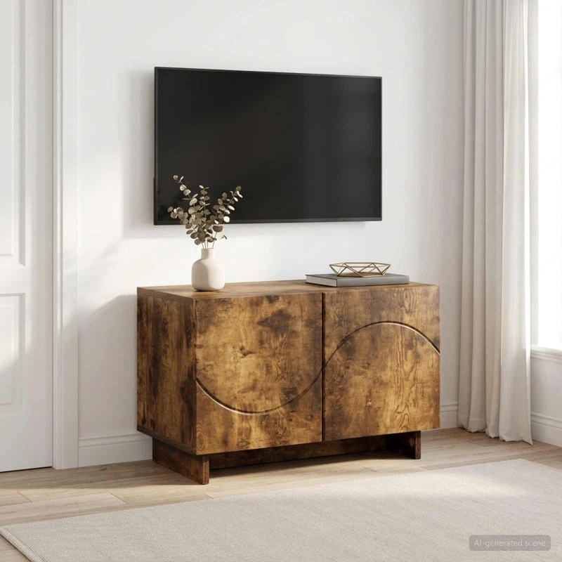 vidaXL TV-bord 60 x 34,5 x 40 cm - Røget eg