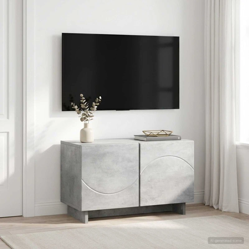 vidaXL TV-bord 60 x 34,5 x 40 cm Betongrå i Konstrueret Træ