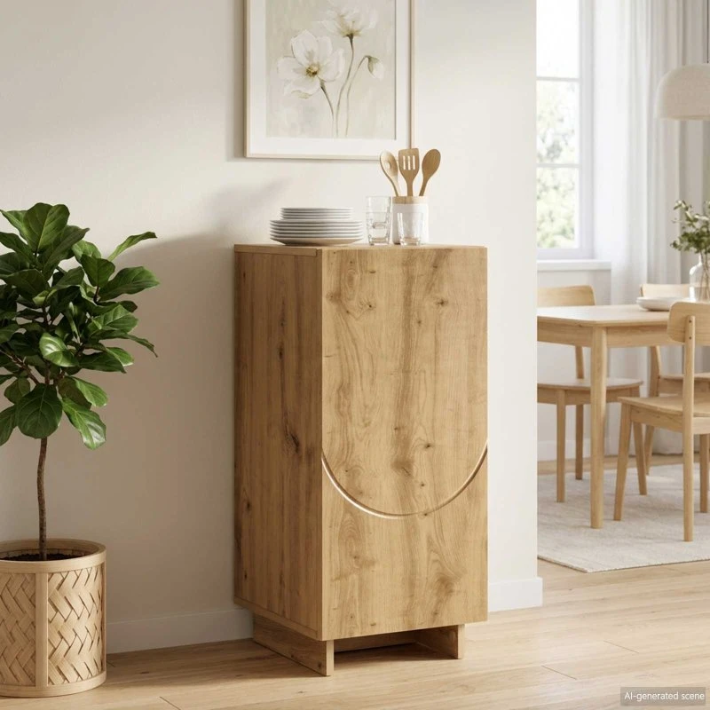 vidaXL Skænk Artisan-eg 33.5 x 34.5 x 75 cm
