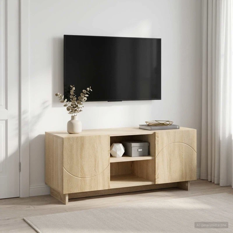 vidaXL TV-bord 90 x 34,5 x 40 cm i Sonoma-eg