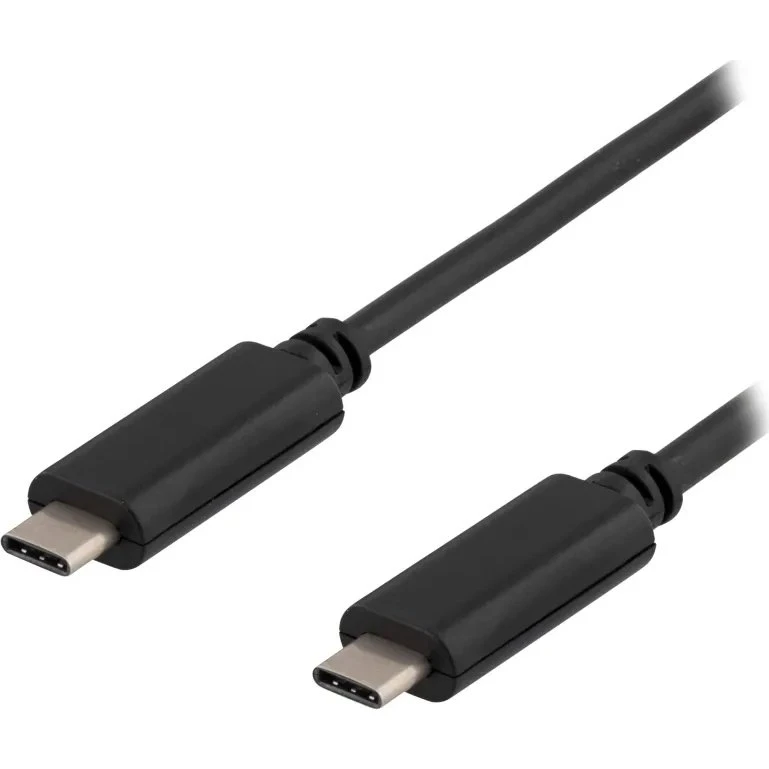 Deltaco USB-C kabel 1 m (USB 3.1 Gen 1, 5 Gbit/s) – sort