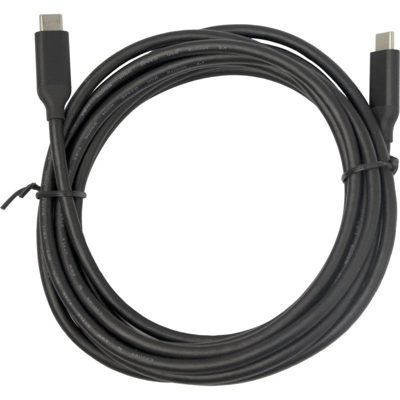 Deltaco Active USB-C til USB-C kabel 5m, 5 Gbps, 60W, 8K/30Hz, sort