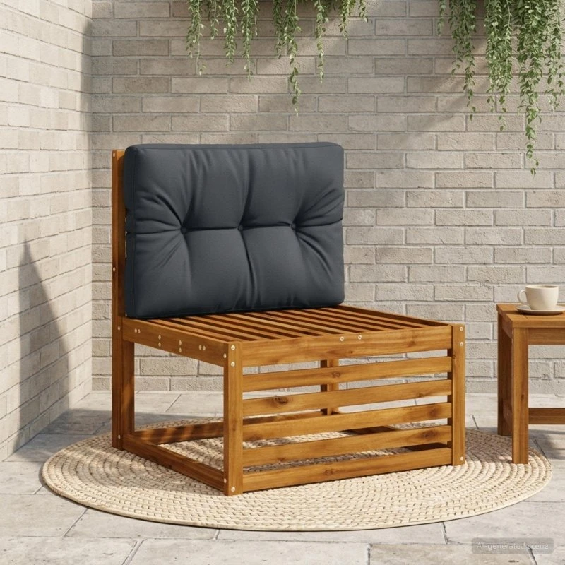 vidaXL VIANEN Palle rygpude - Mørk blå - 70 x 50 x 12 cm