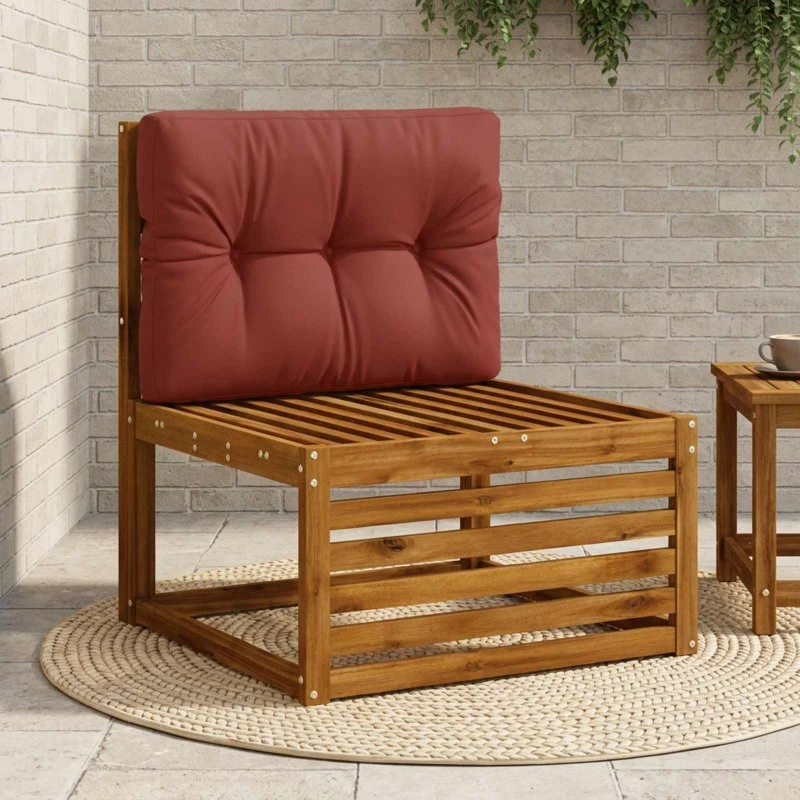 vidaXL VIANEN Rygpude Rød 70 x 40 x 12 cm