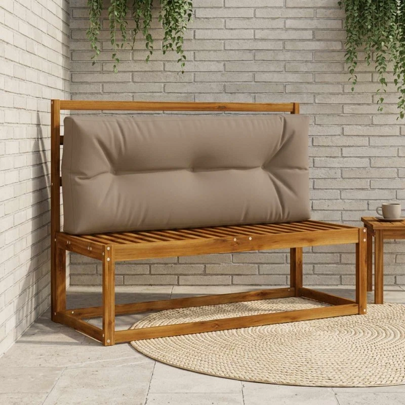 vidaXL VIANEN Pallerygpude - Gråbrun, 120 x 40 x 12 cm