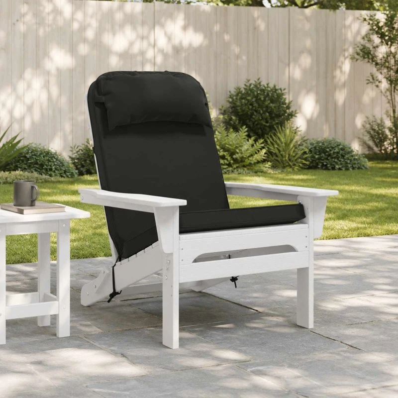 vidaXL Solsengspude Sort 55 x 124 x 5 cm i 100% Polyester