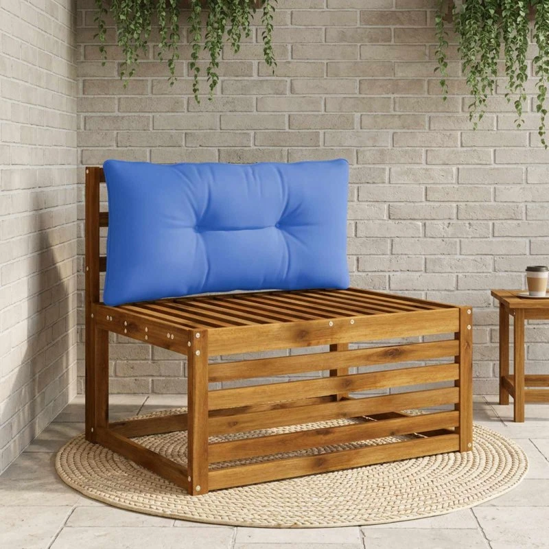 vidaXL Rygpude PUTTEN Kongelig blå 70 x 40 x 10 cm