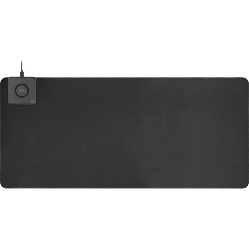 Deltaco Musemåtte med Qi-oplader 10W, 90x40 cm