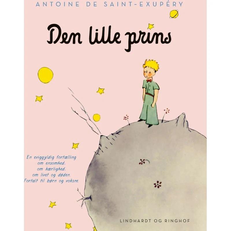 Den lille prins, lyserød, indbundet m. smudsomslag