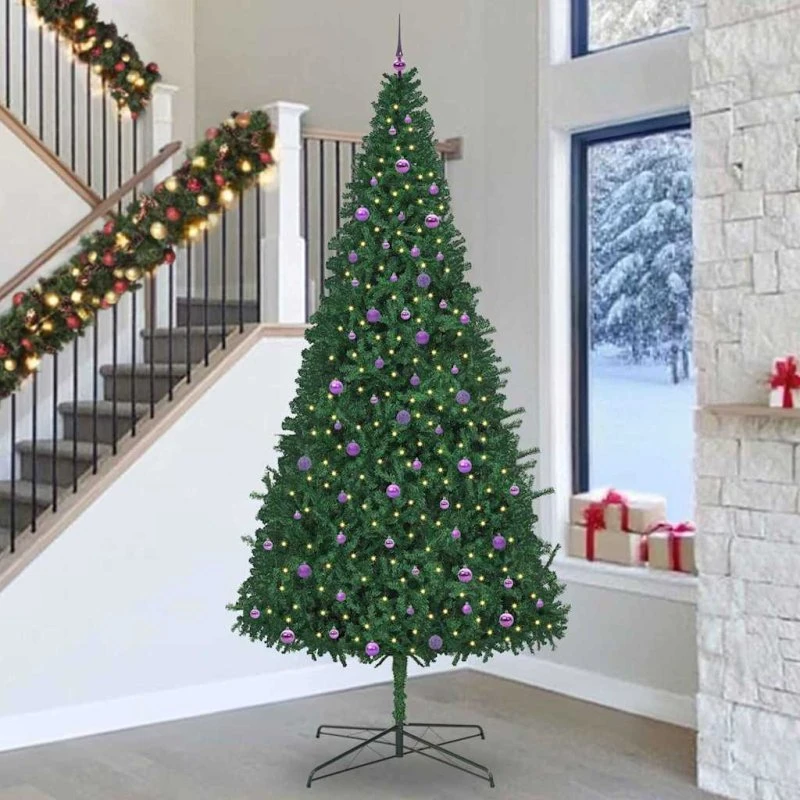 vidaXL Juletræ med LED-lys, Grøn, 400 cm