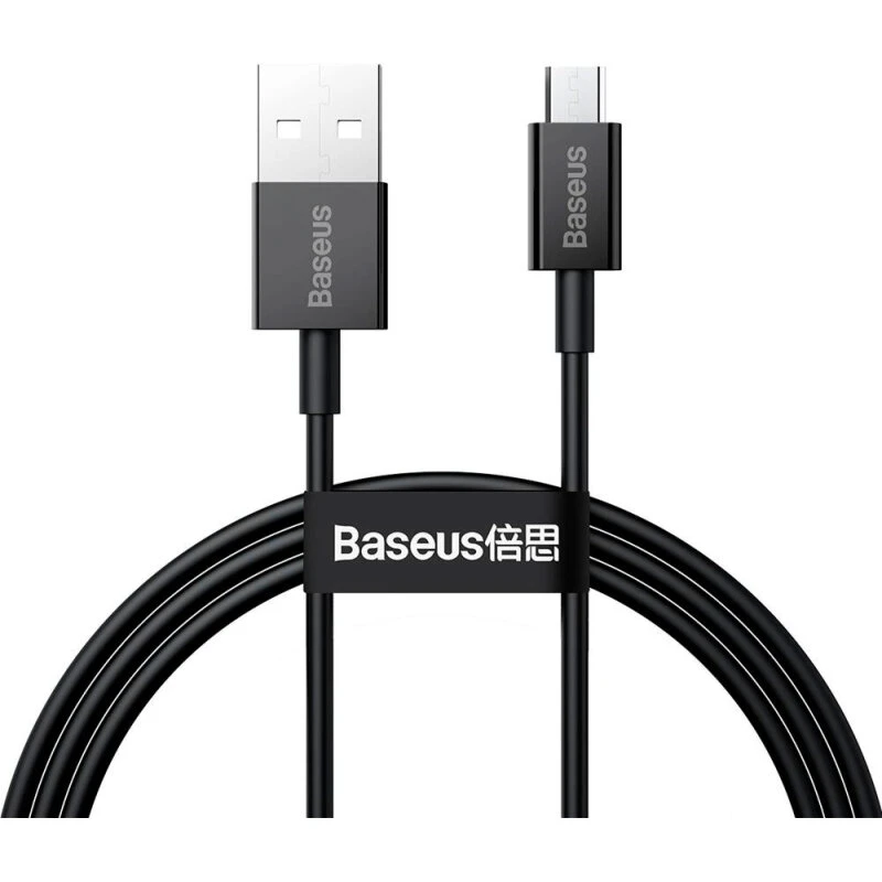 Baseus Superior MicroUSB 1m – Hurtig opladning (Sort)