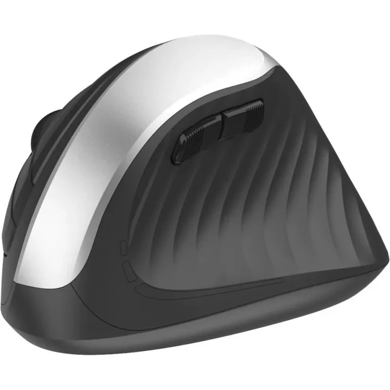 DELTACO trådløs lodret mus 4 knapper 1000–1600 DPI – sort