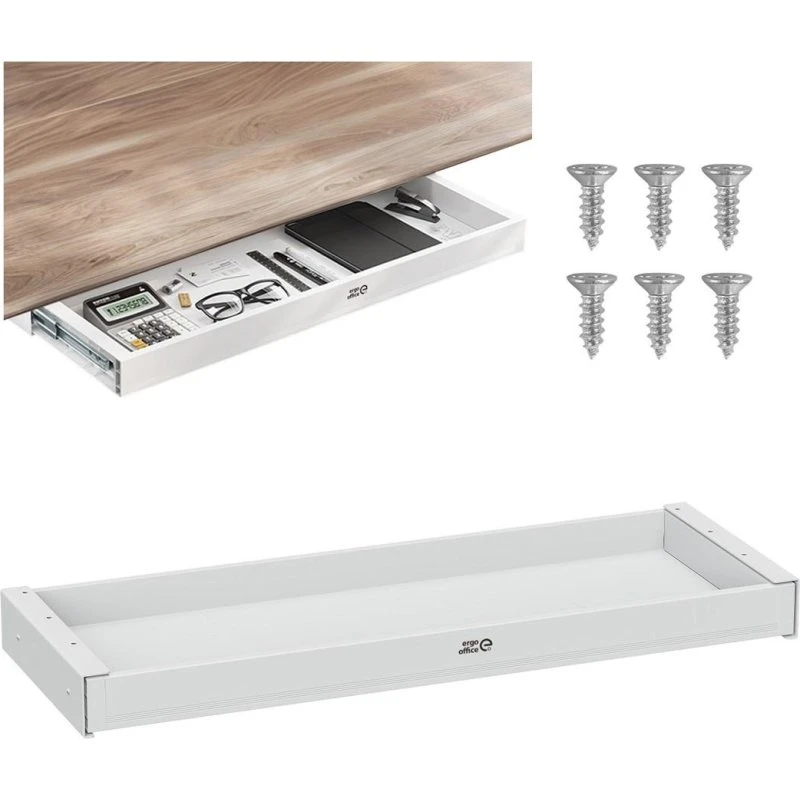 Ergo Office ER-302 W Underbordsskuffe - Hvid, 75,8 cm