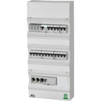 Boligtavle LLK3 T01.3030 m/transient T2/20 og sikringselem, hvid