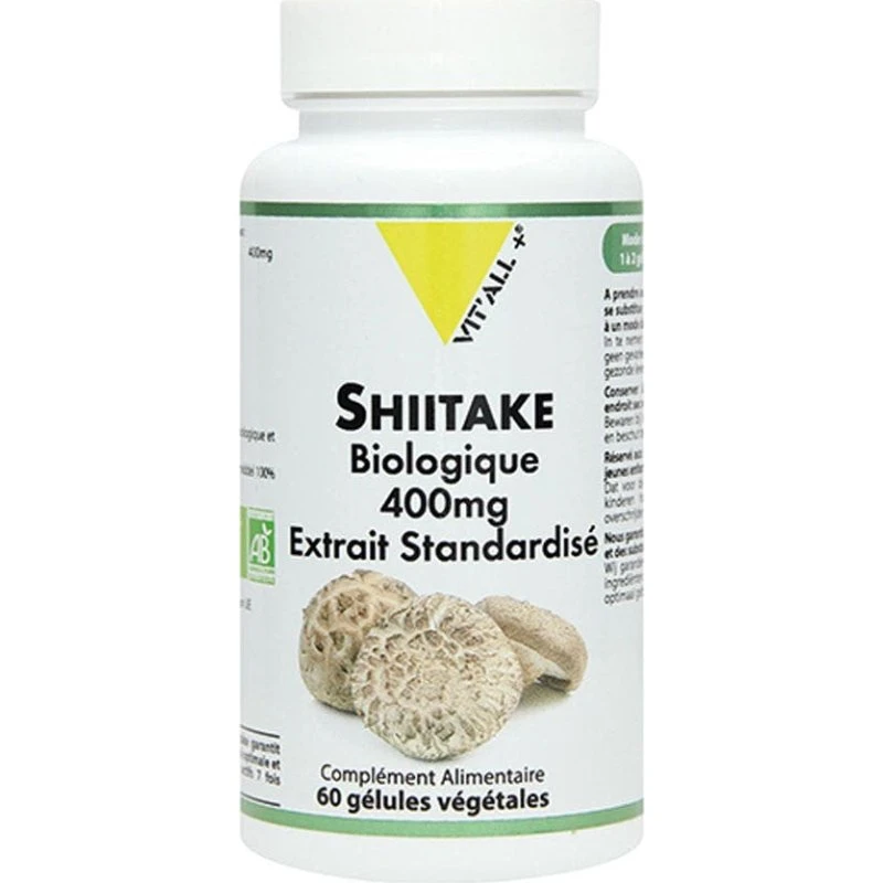 Vit'All+ Shiitake Bio 400mg - 60 kapsler