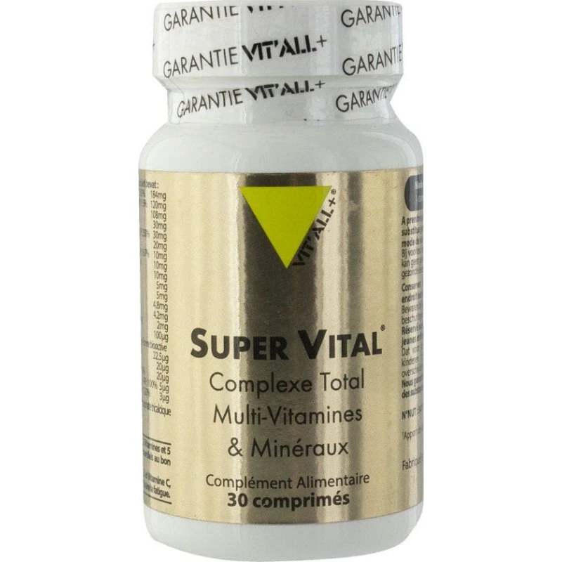 Vit'All+ Super Vital Multivitamin & Mineral Complex, 30 tabletter