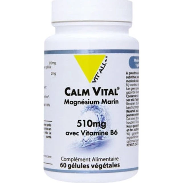 Vit'All+ Calm Vital Magnesium - 60 grøntsagskapsler