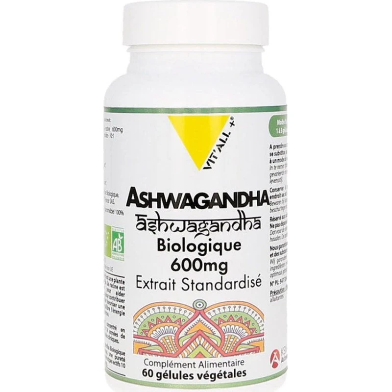 Vit'All+ Ashwagandha Bio 600mg - 60 vegetabilske kapsler