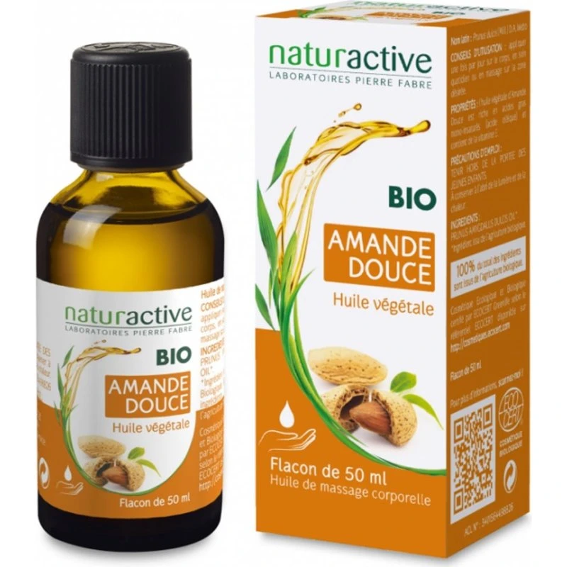 Naturaktiv økologisk sød mandelolie 50ml