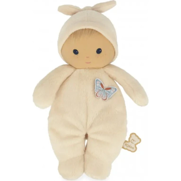 Baby Jasmine - Blød stofdukke med blå øjne, 24 cm
