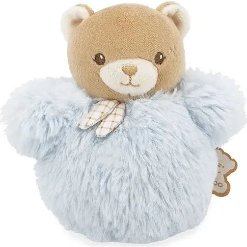Kaloo Blue Bear Pompom Bamse, Blå (12 cm)