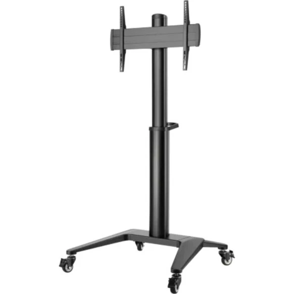 DELTACO TV-stander med hjul 37–70 tommer, 70 kg, sort