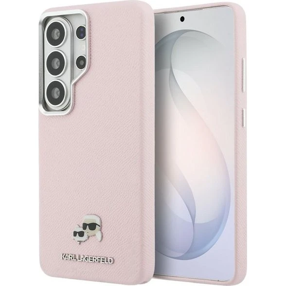 Karl Lagerfeld Saffiano MagSafe Case til Samsung Galaxy S26 Ultra - Pink