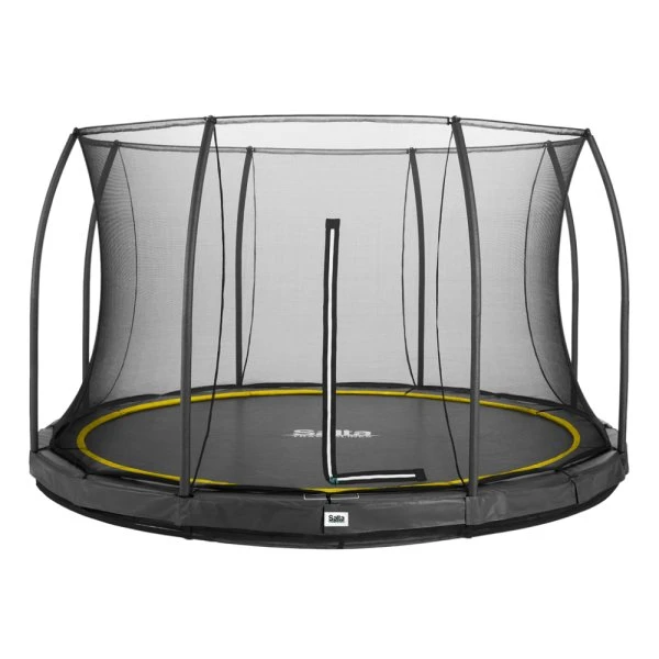 Salta Trampolin Comfort Inground Ø396 cm sort inkl sikkerhedsnet