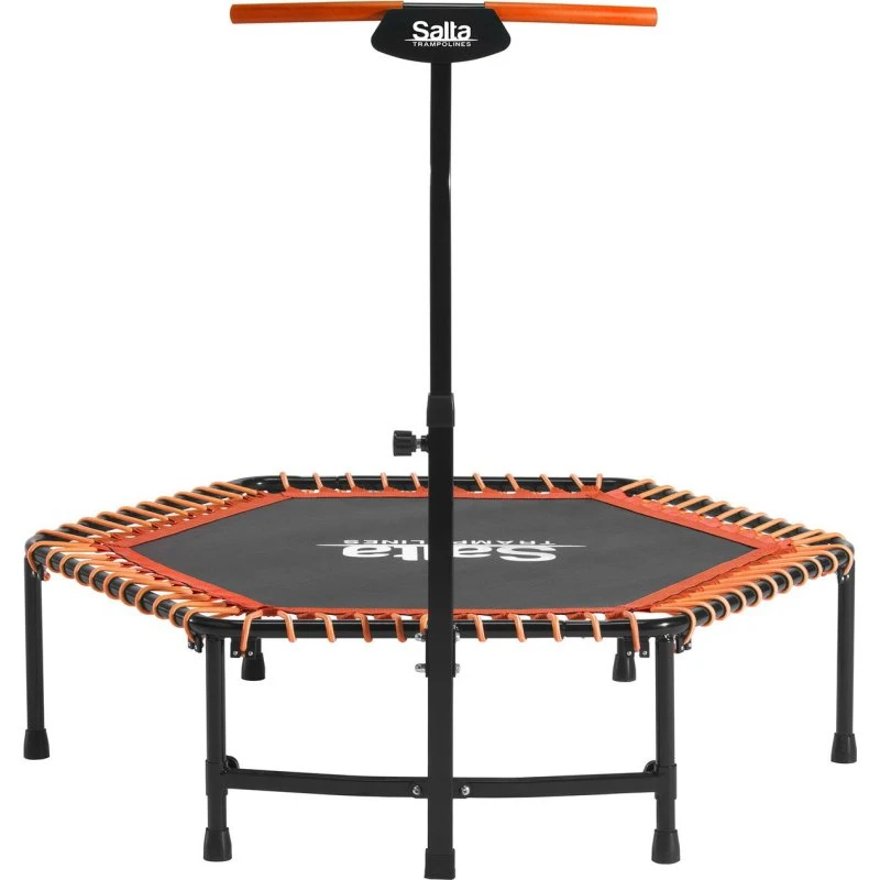 Salta Fitness-trampolin 128 cm med håndtag, orange
